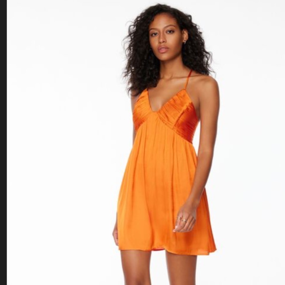 Satin Babydoll Mini Dress
